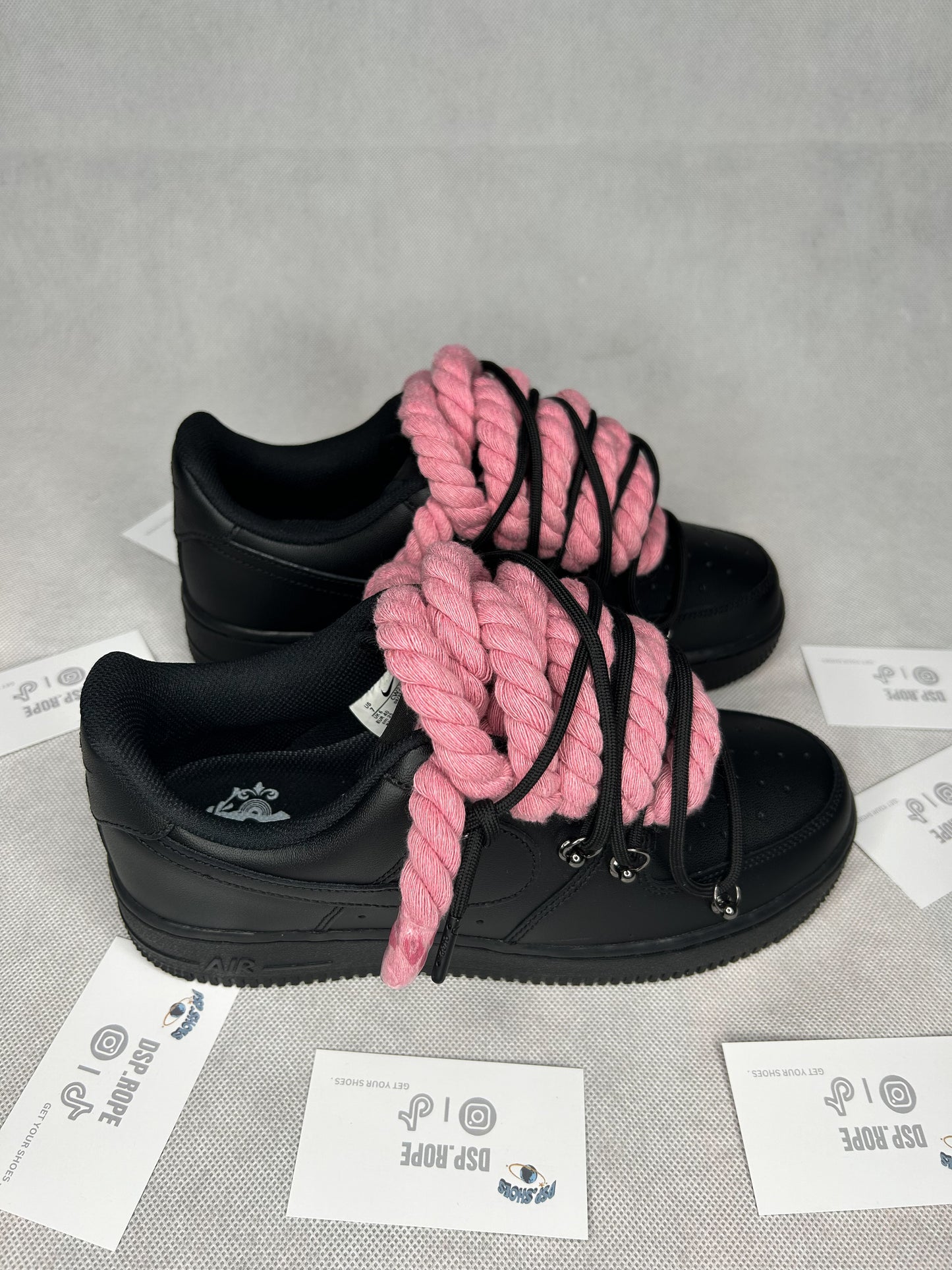 AF1 Rope Laces Pink Off White