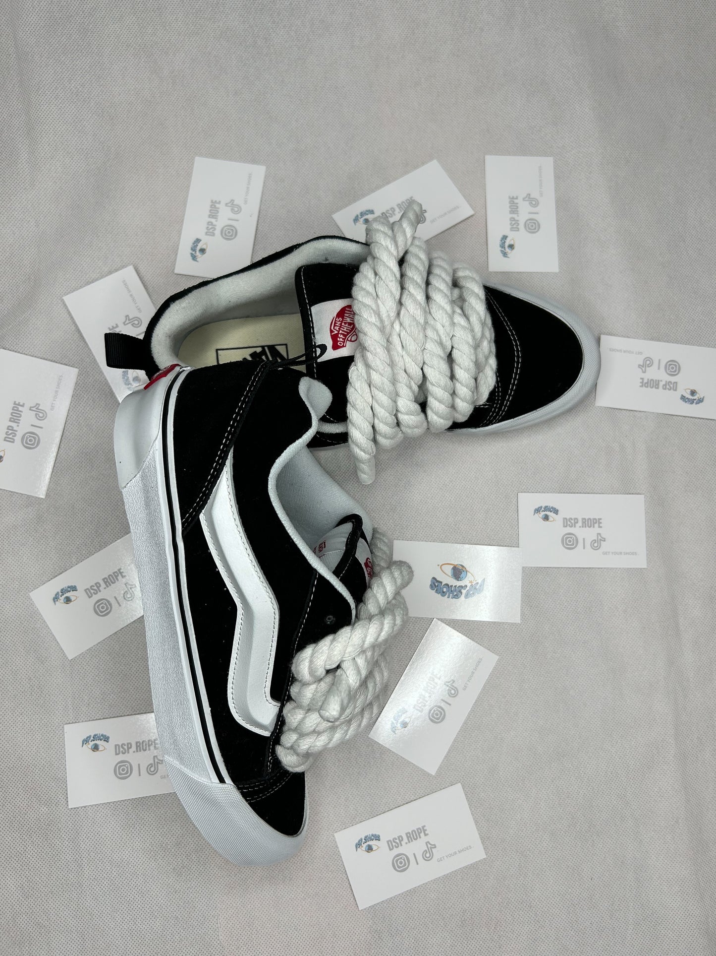 Vans Knu Skool Rope Laces white