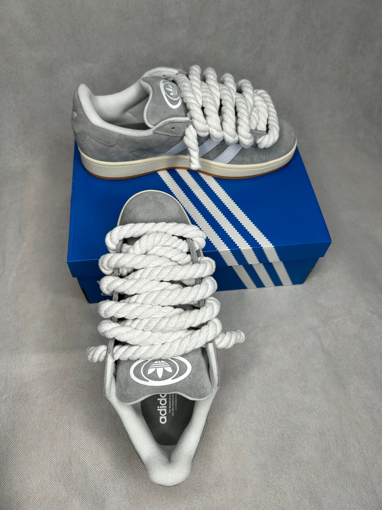 Graue Adidas Campus 00s Rope Laces