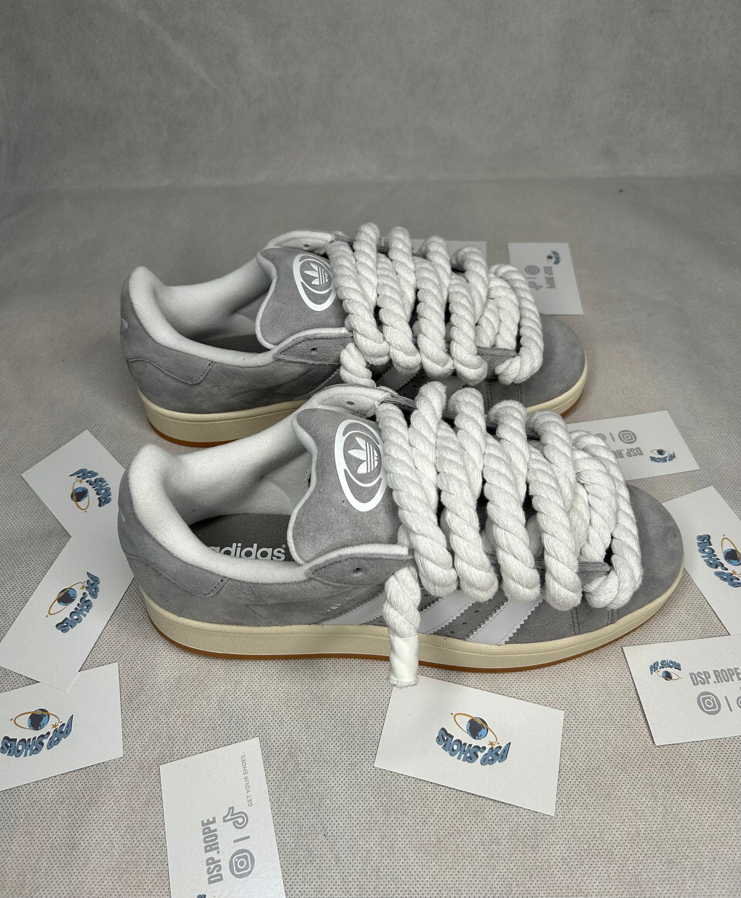 Lacets en corde Adidas Campus 00s gris