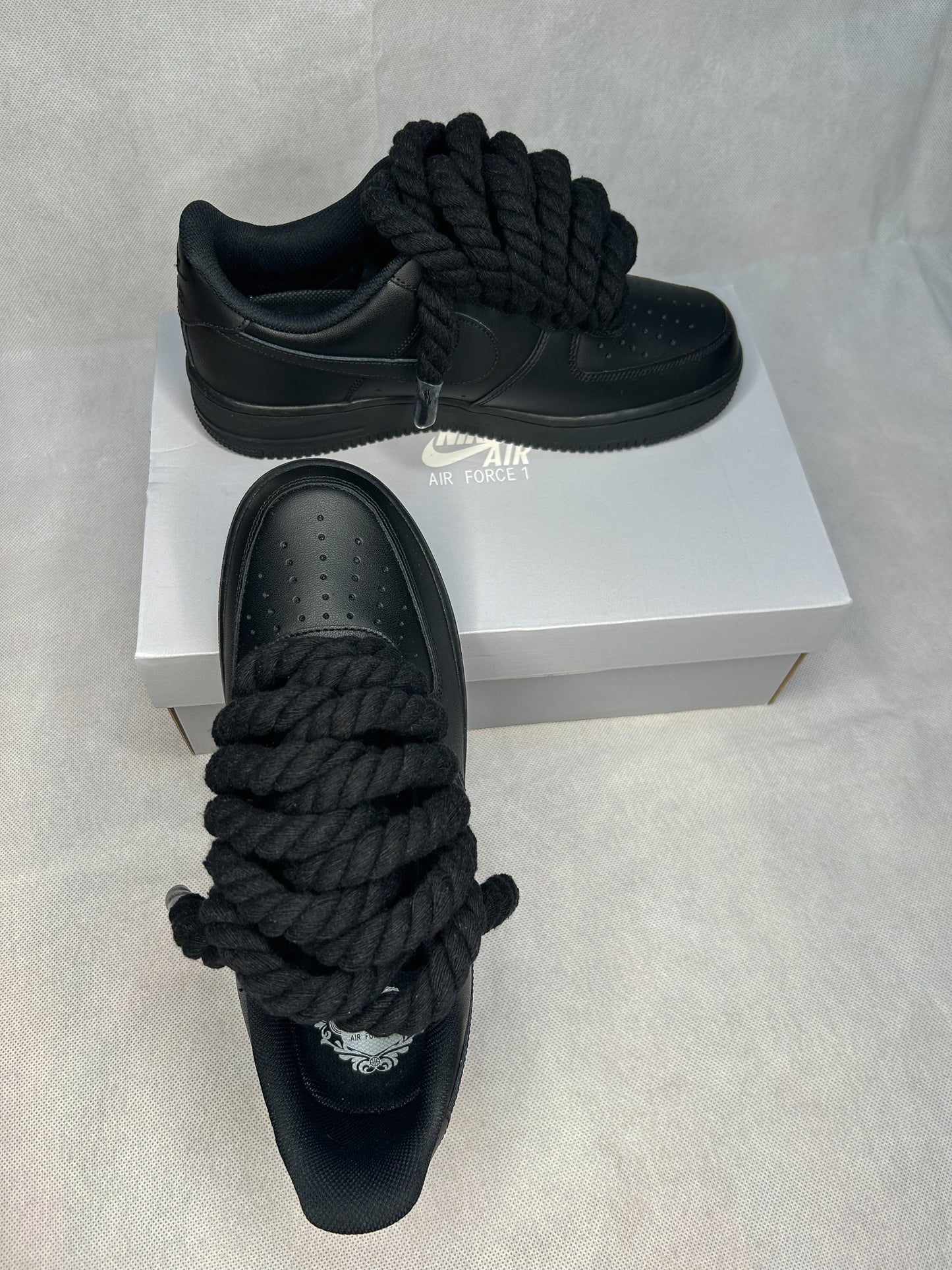 Lacets Corde AF1 Tout Noir